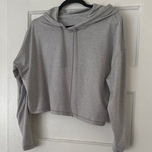Athleta Light Gray Women's Cowl Neck Sweater
